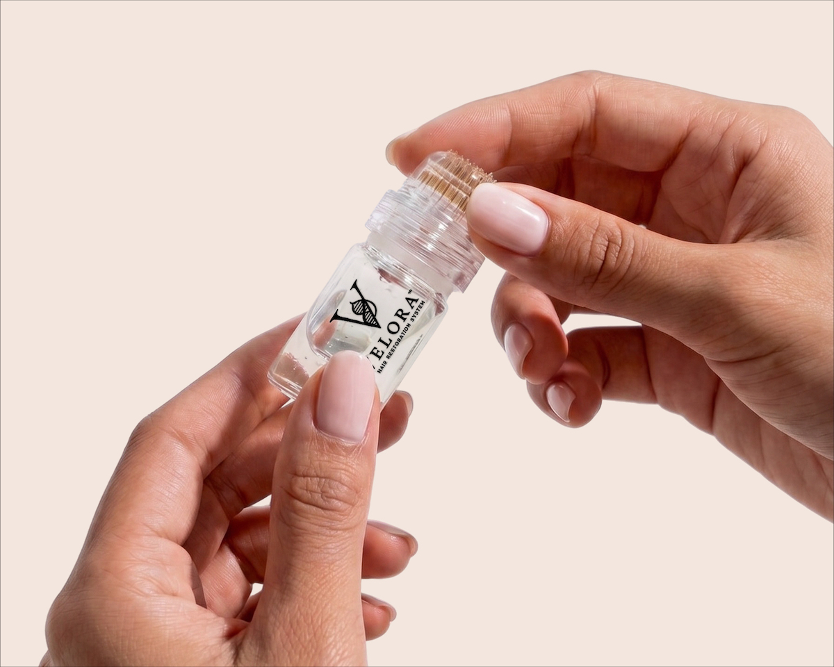 Velora micro-infusion applicator in use